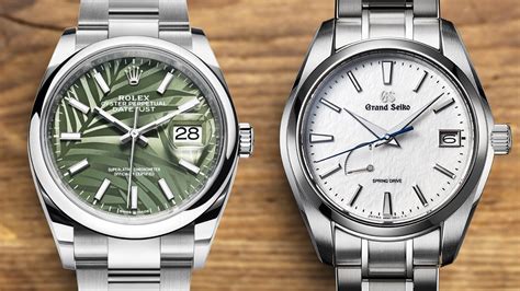 grand seiko snowflake vs rolex oyster perpetual|Rolex vs Grand Seiko movement.